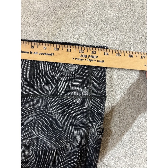 Lululemon Pace Rival High-Rise Crop 22" Velocity Mesh Island Mist Black‎ Size 6 - Picture 8 of 11